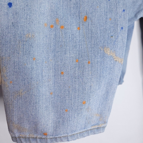 POLO RALPH LAUREN Women's Tompkins Skinny Crop Paint Splatter Jeans Size 29 - Picture 12 of 16